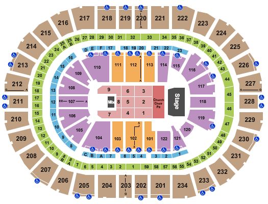 PPG Paints Arena Eric Church Seating Chart